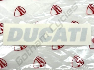 OEM Ducati 848 1098 1198 StreetFighter Gas Fuel Petrol Tank Sticker Decal Silver - Picture 1 of 1