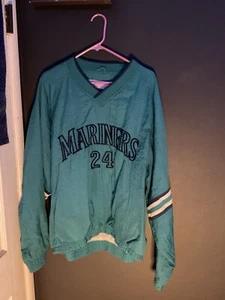 VNT MLB Team Seattle Mariners Authentic Pro Player Sports Pull Over - Size L - Picture 1 of 3