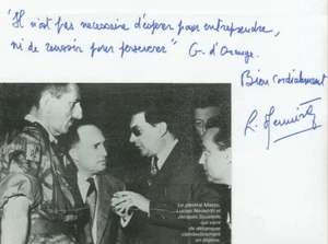 Lucien Neuwirth (1924-2013) - Politicien et résistant - Pensée autographe signée - Imagen 1 de 2