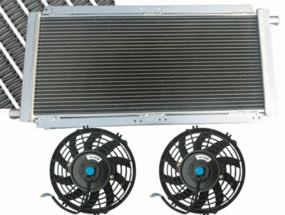 FSMOTO Aluminium Radiateur+Fans Pour LOTUS ELISE & EXIGE SERIES 1&2 & VAUXHALL VX220 MT