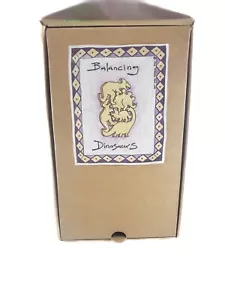Balancing Dinosaurs Hand Made In New Zealand Tarata Kiwi Kids Co. Wooden Puzzle - Picture 1 of 5