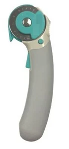 Christa Quilts Christa Watson Rotary Cutter 45mm Soft Touch, Grey - Picture 1 of 2