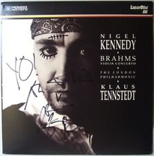 LD Nigel KENNEDY Signed BRAHMS Violin Concerto TENNSTEDT Laserdisc Laser Disc