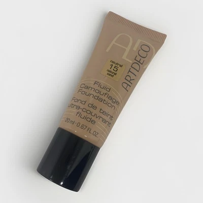 ARTDECO Fluid Camouflage Foundation neutral 15 Natural Sand stark deckend 20 ml - Bild 1 von 2