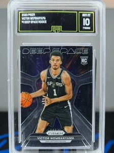2023-24 Panini Prizm #1 Victor Wembanyama Deep Space GMA 10 - Picture 1 of 2