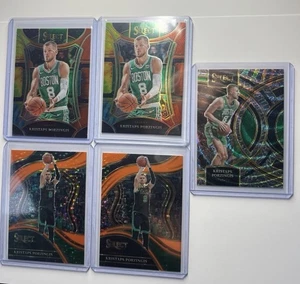 Select 2023 Kristaps Porzingis Lot: 2 Tie Dye /25, 2 Orange Pulsar /15, 1 š - Picture 1 of 7