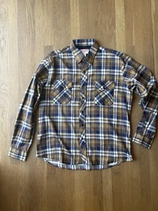 Vintage 1980s Sandhurst Flannel Shirt Workwear Work Size XL - Picture 1 of 5