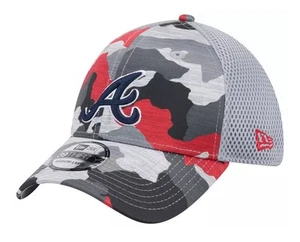 New Era Adult Atlanta Braves 39Thirty Active Stretch Fit Hat - Size: L/XL - Picture 1 of 9