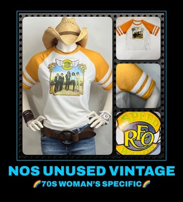 Camiseta VTG Años 70 80 REO Speedwagon Clásica Banda de Rock Prog Gira de Conciertos SIN USAR DS Foto 1 de 4
