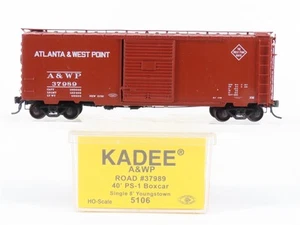 HO Scale Kadee 5106 AWP Atlanta & West Point 40' PS-1 Boxcar #37989 - Picture 1 of 10