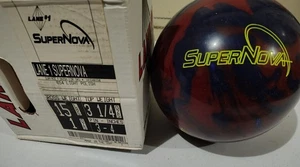 Bola de boliche Supernova Lane #1 15 lb retirada 3-4 pines peso superior 3 1/4 oz - Imagen 1 de 2