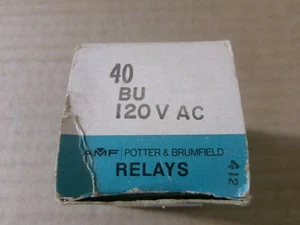New Potter & Brumfield BU 40 BU 120V AC Relay AK - Picture 1 of 3