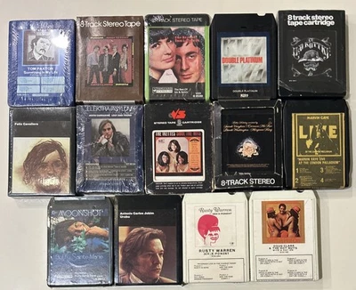 Variety Of 8-Tracks (Lot Of 14) Many Factory Sealed & Hard To Find *READ* Foto 1 de 4