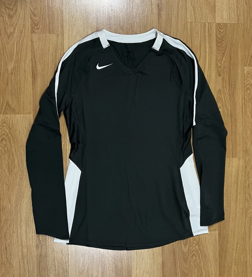 Nike Vapor Pro Stock VolleyBall LS Jersey Women’s Large Gray/White 915025-061