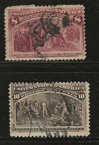 UNITED STATES Classics...Sc #236 & 237...Gebraucht...1893...SCV 18,00 $ - Bild 1 von 1