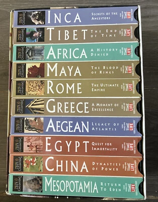 RARE Time Life Lost Civilizations Complete 10 VHS Collection Set 1995 - Image 1 of 3
