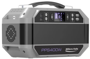 400W MILLERS FALLS PORTABLE POWER STATION - PURE SINE WAVE - SOLAR - Picture 1 of 3