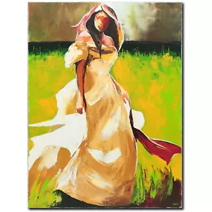 NOVAARTE Acryl Bild Gemälde Frauen Abstrakt Malerei Kunst Modern Wiese ORIGINAL - Bild 1 von 7