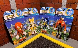 Sonic The Hedgehog Bend-Ems Toy Posable Bendable Complete Set 4.5” Figures NOC! - Picture 1 of 6
