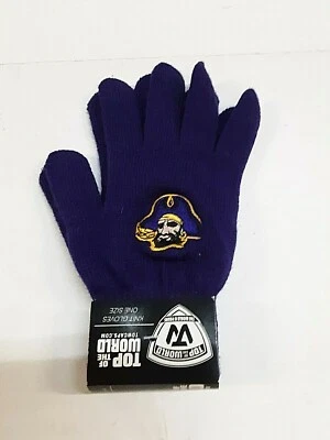 Luvas de malha East Carolina Pirates NCAA tamanho único por Top of the World - Imagem 1 de 2