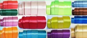 1mtr Probenlänge <<SATINBÄNDER>> 3mm, 6mm, 12mm, 25mm, 38mm, 50mm - Bild 1 von 41