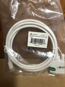 Monoprice 6ft 32AWG Mini DisplayPort to DVI Cable White New - Picture 1 of 3