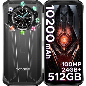 DOOGEE S119 Outdoor Handy Ohne Vertrag 10200mAh/33W Smartphone 24GB+512GB/2TB - Bild 1 von 8