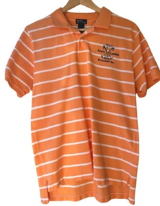 Polo Ralph Lauren Shirt Boys Extra Large 20 Bright Orange Stripe Embroidered - Picture 1 of 5