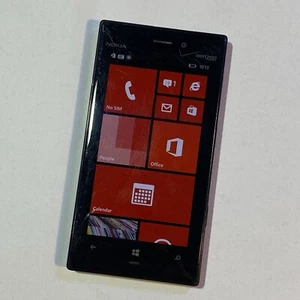 Nokia 928 Lumia Icon Black 32 GB Verizon Smartphone Carl Zeiss Pureview 8 MP 8.1 - Picture 1 of 7