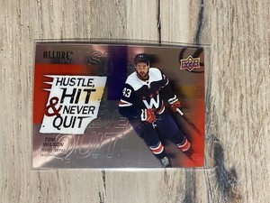 2021-22 Upper Deck Allure Hockey #HH-3 Tom Wilson Hustle, Hit & Never Quit Caps