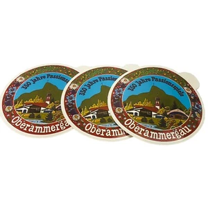 3 Lot 350 Year Jahre Passionsspiele Oberammergau 4-1/2” Sticker New and Unused - Picture 1 of 1