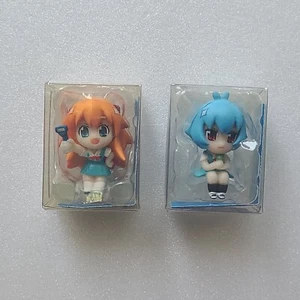 Schick Evangelion Asuka Ayanami Rei Mini Figure Evangelion Petit School Uniform - Picture 1 of 9