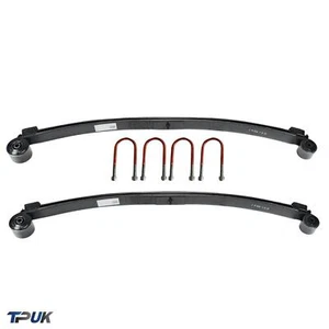 FORD TRANSIT MK8 HEAVY DUTY 2 LEAF SPRINGS UBOLTS DOUBLE 2.0 2.2 RWD 14 ON 76MM - Picture 1 of 10