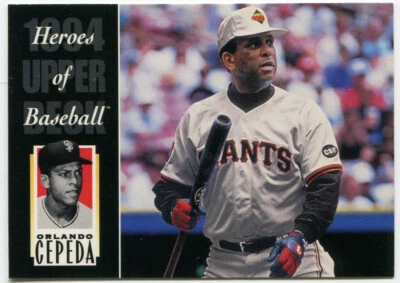 1994 Upper Deck Heroes #215 Orlando Cepeda San Francisco Giants - Image 1 of 2