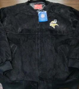 Vintage Minnesota Vikings Reebok Jeff Hamilton Suede Jacket Adult (XXL) NWT!!! - Picture 1 of 5