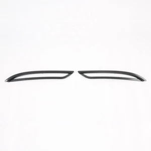 Carbon fiber Tail Rear Fog light Lamp Cover Trim For Tesla Model Y 2020-2022 - Picture 1 of 18