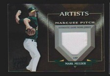 2002 DONRUSS BEST OF FAN CLUB MASTER ARTISTS #13 MARK MULDER A'S JERSEY SP #/150