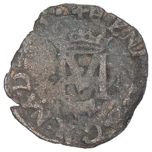 France - Navarre - Henri III - liard de Béarn Morlaàs - n.d - billon - PA.3513 - Picture 1 of 2