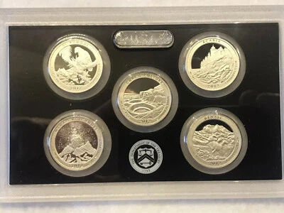 2012-S US Mint Silver America the Beautiful Quarter Proof Set in OGP & COA - Image 1 of 3