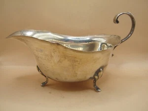 Birmingham 1933 Sterling Silver Sauce or Gravy Boat By Suckling Limited - Picture 1 of 9