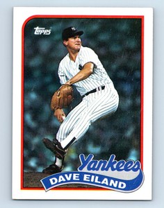 1989 Topps Dave Eiland Rookie New York Yankees #8