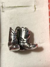 James Avery Cowboy Boots Charm Sterling Silver 925 Older Version