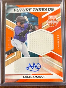 2022 Panini Elite ADAEL AMADOR Auto Relic #'d /199 JUST CALLED UP! HOT!! Invest! - Bild 1 von 2