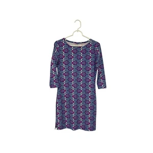 Vineyard Vines Womens Knit Angelfish Stretch Dress XXS 2XS Blue Royal Ocean NWT - Picture 1 of 12