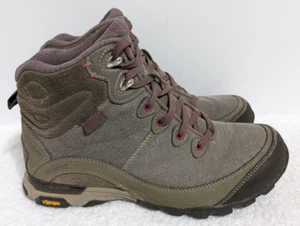 Ahnu by Teva Waterproof Vibram Gray Purple Hiking Boots 1019231 Women's Size 7 - Picture 1 of 10