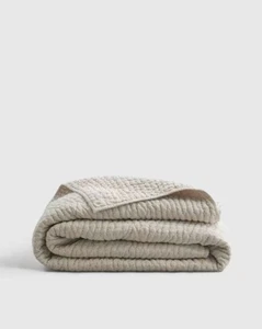 NWT Quince European Linen Cotton Stitch Quilt – Natural King/California King - Picture 1 of 2