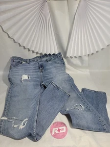 Levis 511 Jeans Herren 33x32 Light Wash Slim Distressed Ripped Hose OHNE STRETCH - Bild 1 von 11