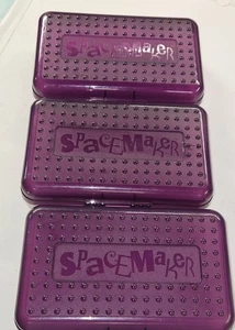 3er Set Traube Lila Vintage Spacemaker Stifteboxen - Bild 1 von 4