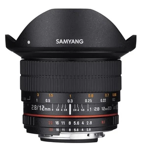 Lente ojo de pez ultra ancha 12 mm F2,8 para cámaras réflex digitales Canon EOS EF - fotograma completo... - Imagen 1 de 6