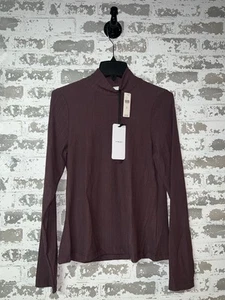 NWT! Varley Long Sleeve Astrid Tee Violet Maroon Size MEDIUM $78 - Picture 1 of 9